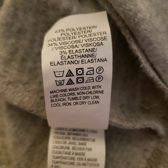 Lucky Brand Fleece Hooded Pullover In Grey Size M - Picture 13 of 14